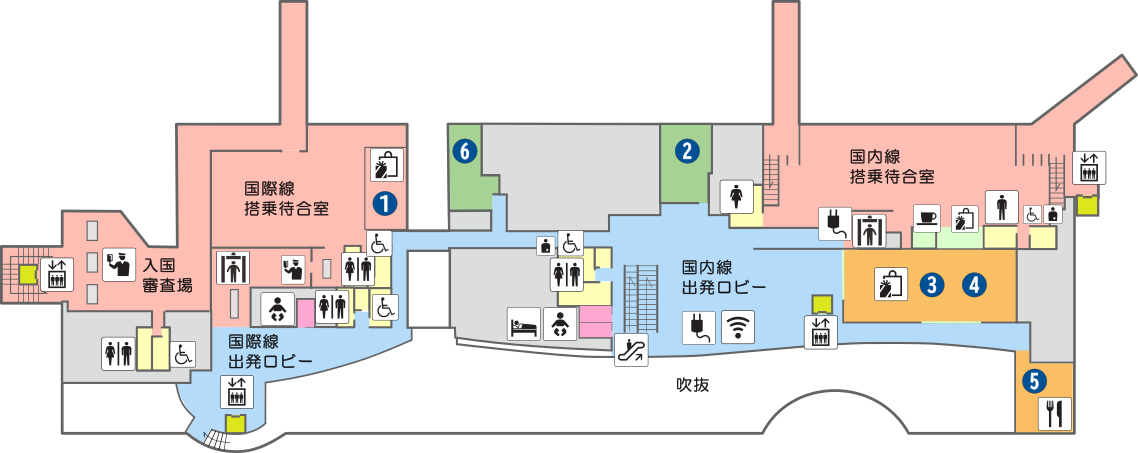 投稿についてもっと詳しく フロアマップ2F
